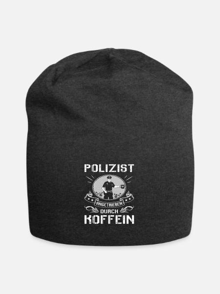 Polizei Polizist Polizisten Polizeibeamter - Jersey-Beanie - Anthrazit