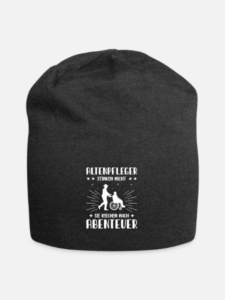 Altenpfleger Geschenk Altenpflege Pflegefachkraft - Jersey-Beanie - Anthrazit