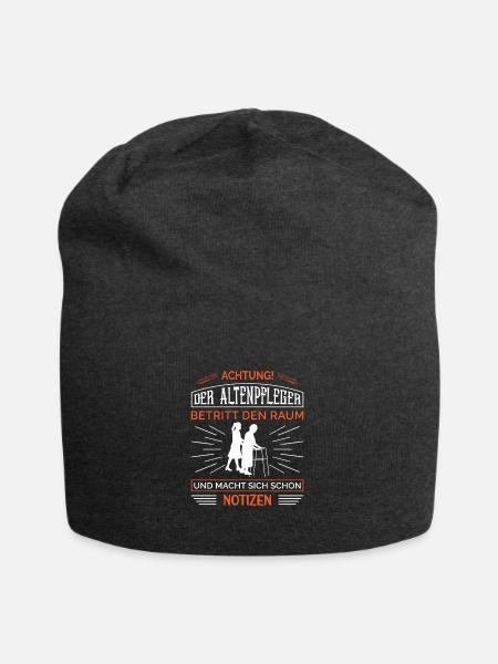 Altenpflege Pfleger Pflegepersonal Pflegekraft - Jersey-Beanie - Anthrazit