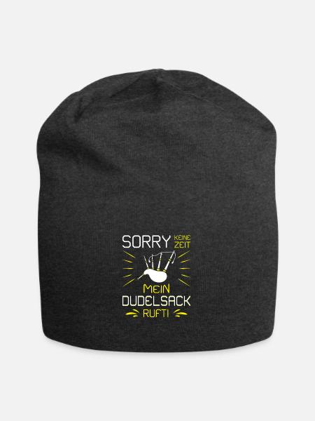 Dudelsackspieler Dudelsack Männer Geschenk - Jersey-Beanie - Anthrazit