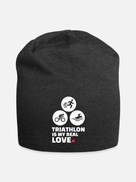 Ich Liebe Triathlon - Jersey-Beanie - Anthrazit