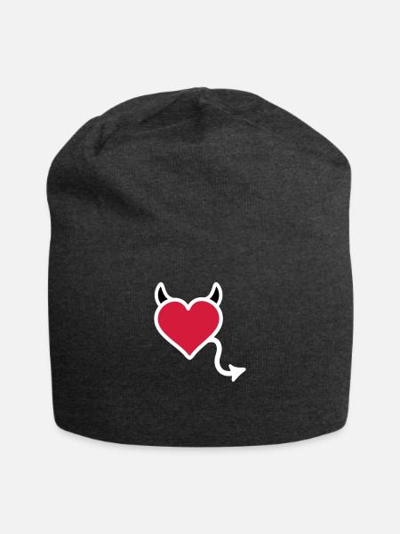 Diable diable coeur - Bonnet en jersey - charbon