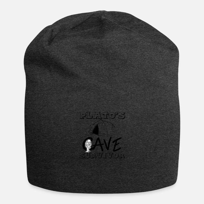 plato's cave survivor - Jersey Beanie - charcoal grey