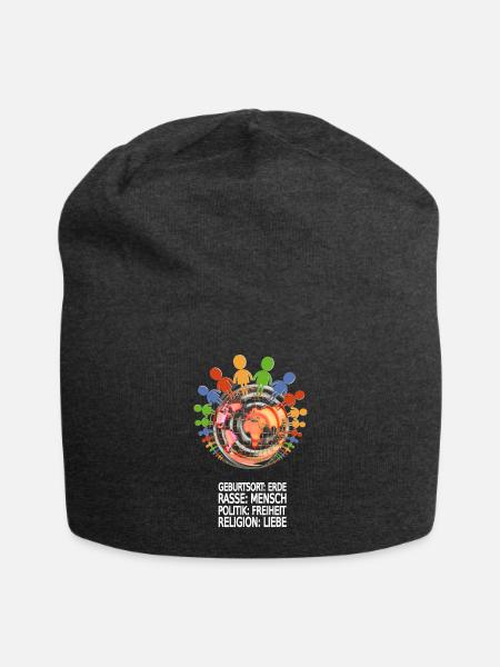 Gegen Rassismus - Jersey-Beanie - Anthrazit