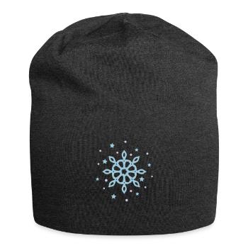 schneeflocke - Jersey-Beanie - Anthrazit - Vorne