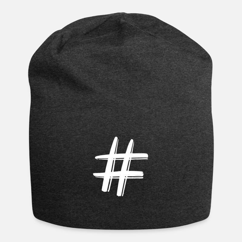 Hashtag - Bonnet en jersey - charbon