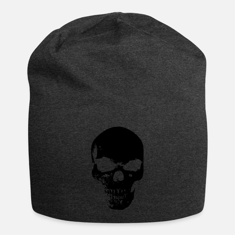 Collection de crânes - Bonnet en jersey - charbon