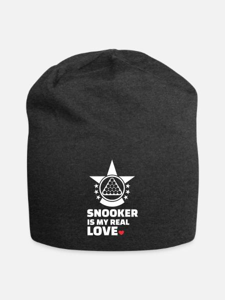 Ich Liebe Snooker - Jersey-Beanie - Anthrazit