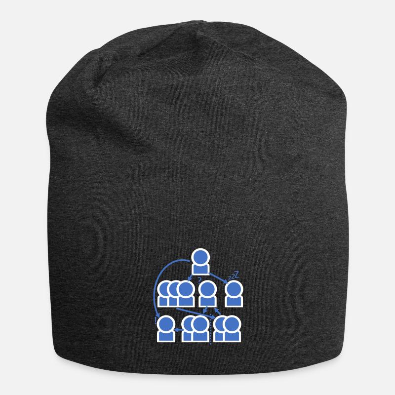 Organigramme fou - d’accord? - Bonnet en jersey - charbon