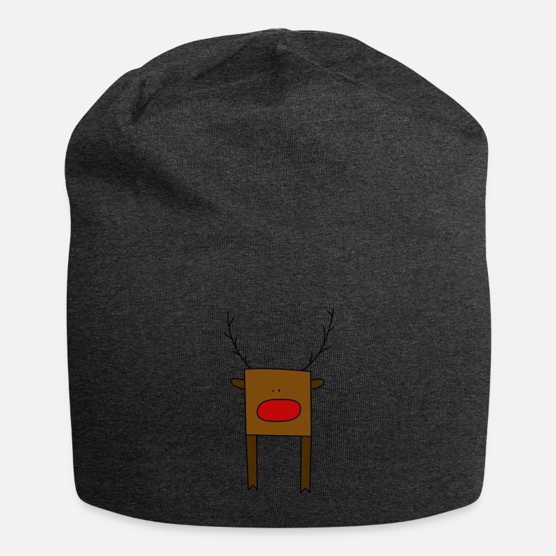 Rudolf - Jersey-Beanie - Anthrazit