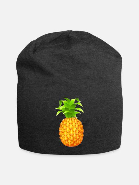 Ananas - Jersey-Beanie - Anthrazit