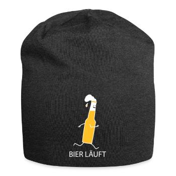 La bière est sur - Bonnet en jersey - charbon - Devant