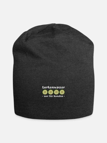 Gurkenwasser nur für Kunden wob - Jersey-Beanie - Anthrazit