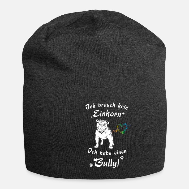 Ich brauch kein Einhorn - Ich habe einen Bully - Jersey-Beanie - Anthrazit
