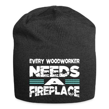 americas sexy carpenter tshirts badge carpentry - Jersey Beanie - charcoal grey - Front