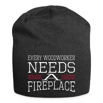carpenter hoodies and sweatshirts carpenter joke - Jersey Beanie - charcoal grey - Front