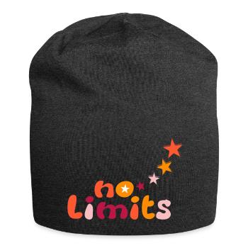 No limits in gelb orange rot - Jersey-Beanie - Anthrazit - Vorne