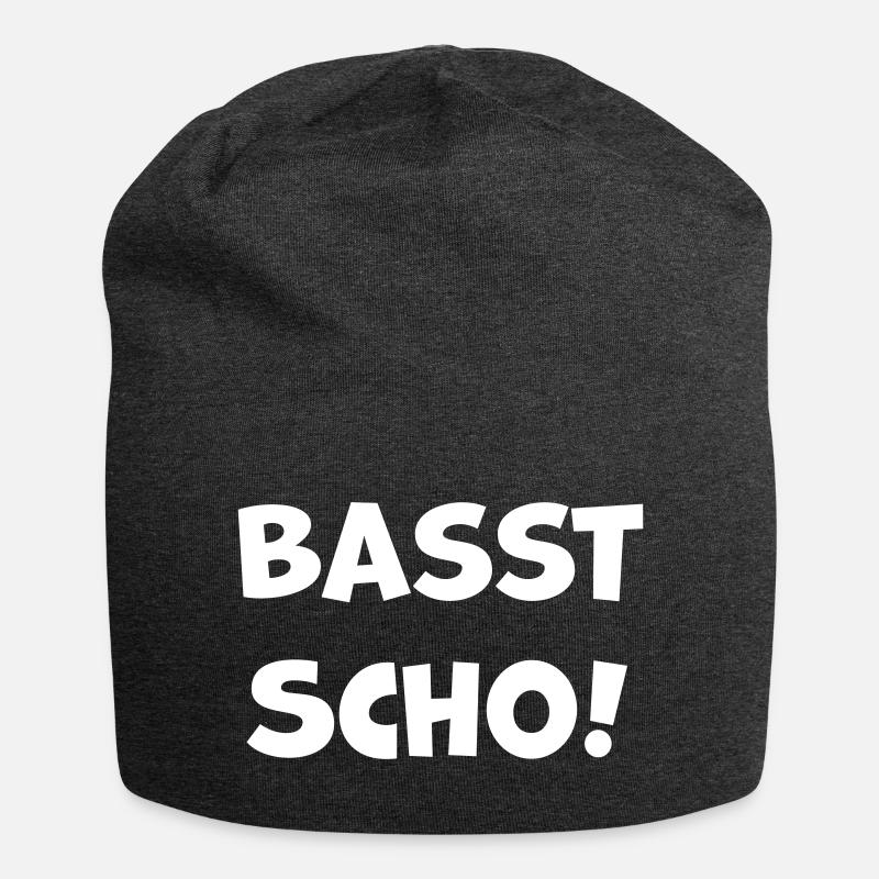 Basst Scho - Jersey-Beanie - Anthrazit