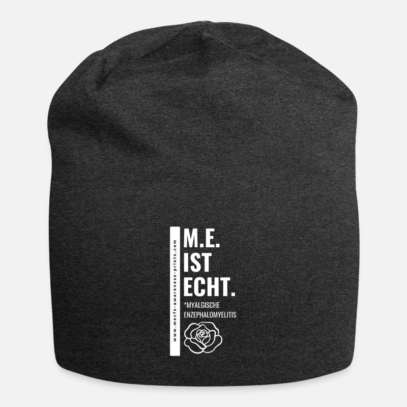 M. E. IST ECHT. - white ed. 🤍 - Jersey-Beanie - Anthrazit