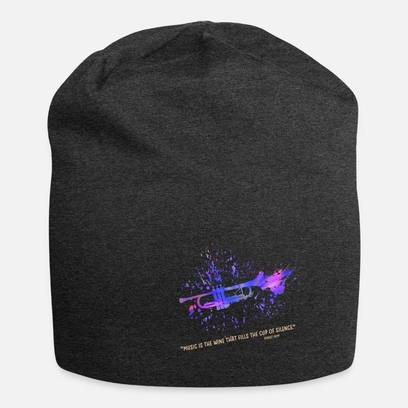 trompete - Jersey-Beanie - Anthrazit