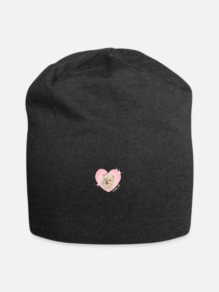 Cute AF Pomeranian - Jersey-Beanie - Anthrazit