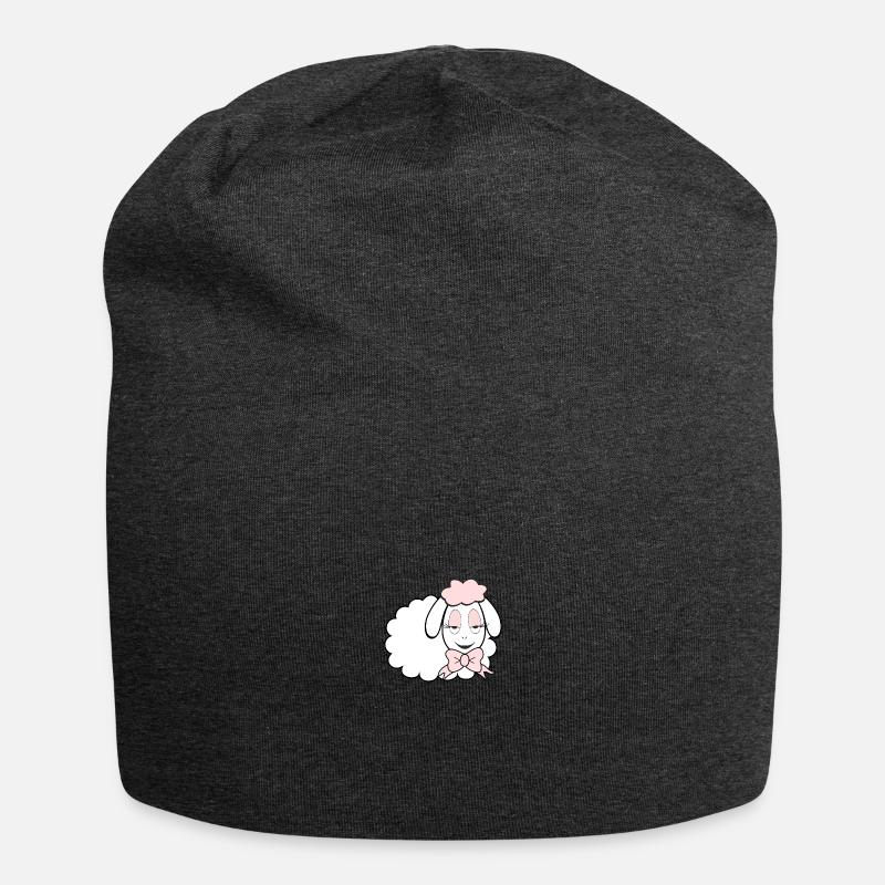 Schäfchen, Schaf - Jersey-Beanie - Anthrazit