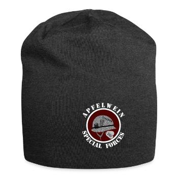 Apfelwein, Bembel, Äppler, Äbbelwoi - Jersey-Beanie - Anthrazit - Vorne