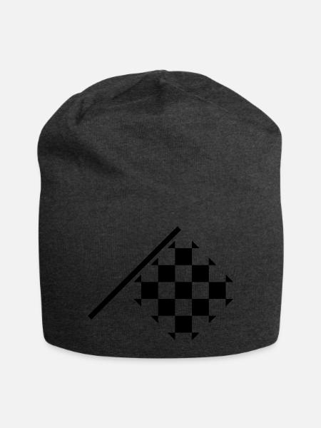 Zielflagge Abseits - anpassbar - Jersey-Beanie - Anthrazit