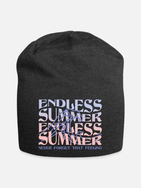 Endless Summer – Wellen & Beach Vibes - Jersey-Beanie - Anthrazit