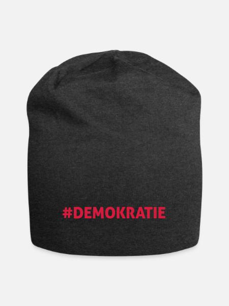 #DEMOKRATIE - Jersey-Beanie - Anthrazit