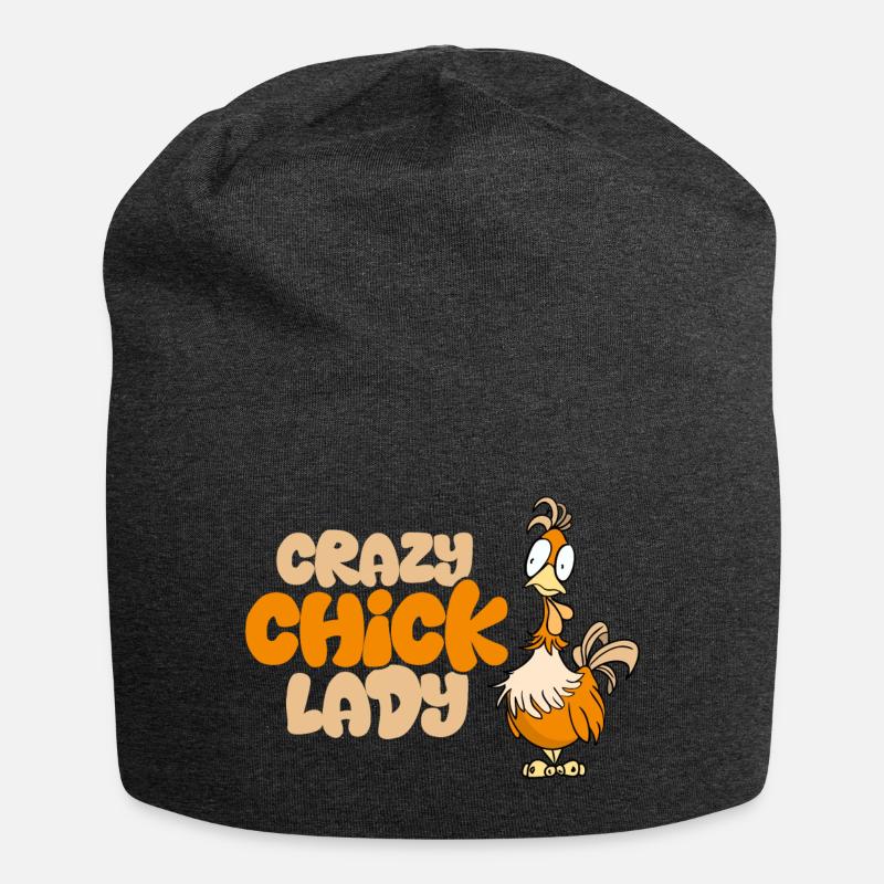 Crazy Chick Lady - Bonnet en jersey - charbon