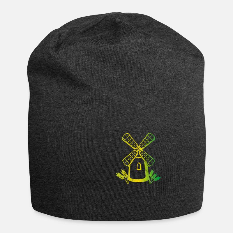 Windmill mill - Jersey Beanie - charcoal grey