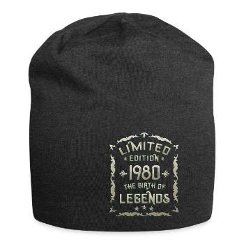Born 1980 Born 1980 Gift - Jersey Beanie - charcoal grey - Front