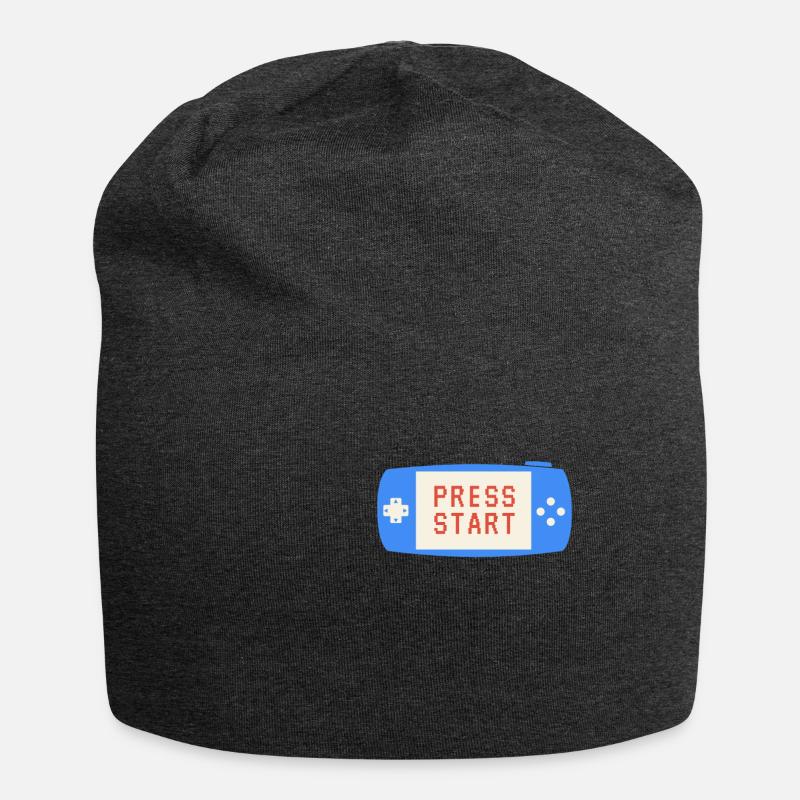 Appuyez sur start - Bonnet en jersey - charbon