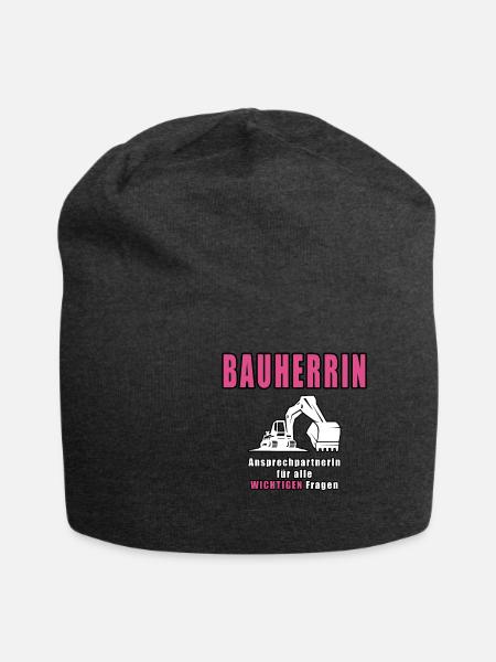 Bauherrin - Jersey-Beanie - Anthrazit