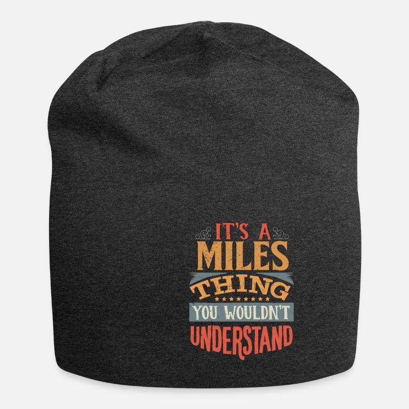 C’est une chose de Miles que vous ne comprendriez pas - Miles - Bonnet en jersey - charbon