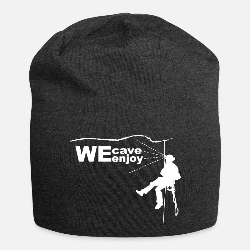 We Cave We Enjoy man - Bonnet en jersey - charbon