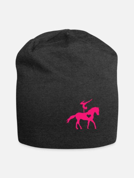 Voltigieren Pferdevoltigieren Liebesherz - Jersey-Beanie - Anthrazit