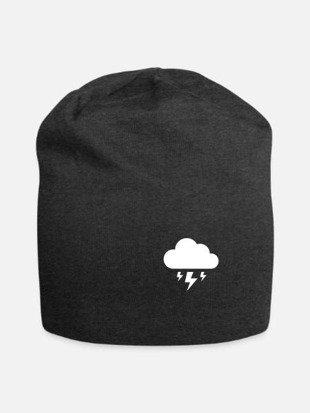 Gewitter - Jersey-Beanie - Anthrazit