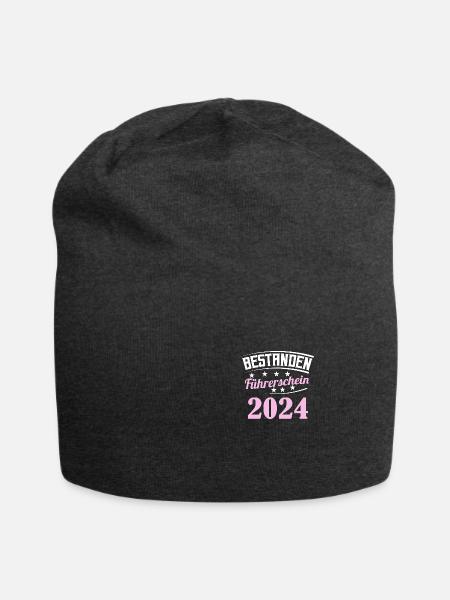 Führerschein 2024 Fahrprüfung Führerscheinprüfung - Jersey-Beanie - Anthrazit