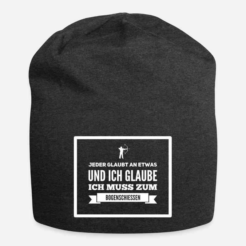 Bogenschiessen - Jersey-Beanie - Anthrazit