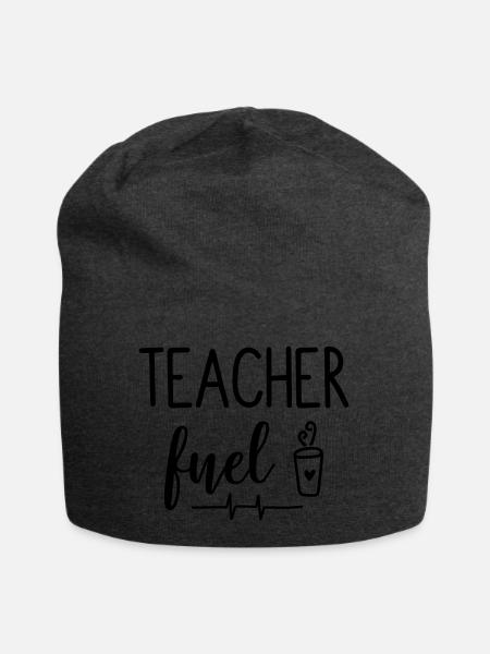 Lehrer Lehrerin Schule Kaffe Geschenk - Jersey-Beanie - Anthrazit