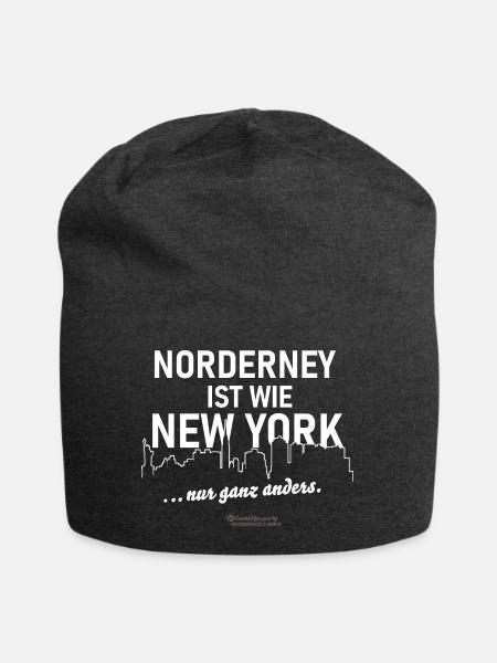 Norderney - Jersey-Beanie - Anthrazit