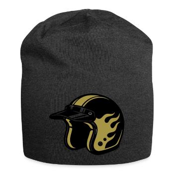 Motorradhelm Flammen Biker Motorrad Club - Jersey-Beanie - Anthrazit - Vorne