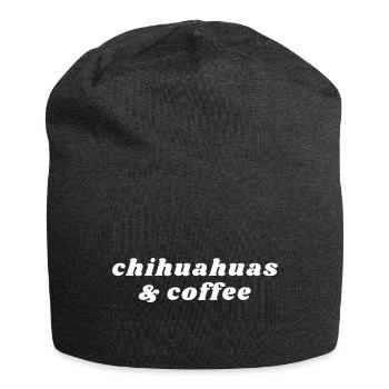 Chihuahuas Und Kaffee - Koffein - Jersey-Beanie - Anthrazit - Vorne