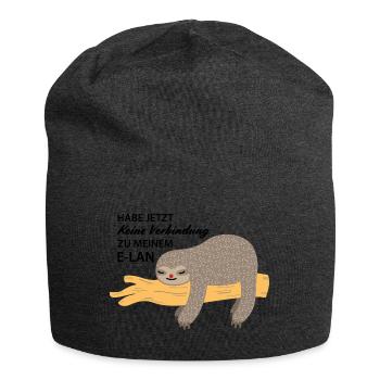 Niedliches Faultier ohne Elan - Jersey-Beanie - Anthrazit - Vorne