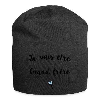 Ich werde ein großer Bruder sein - Jersey-Beanie - Anthrazit - Vorne
