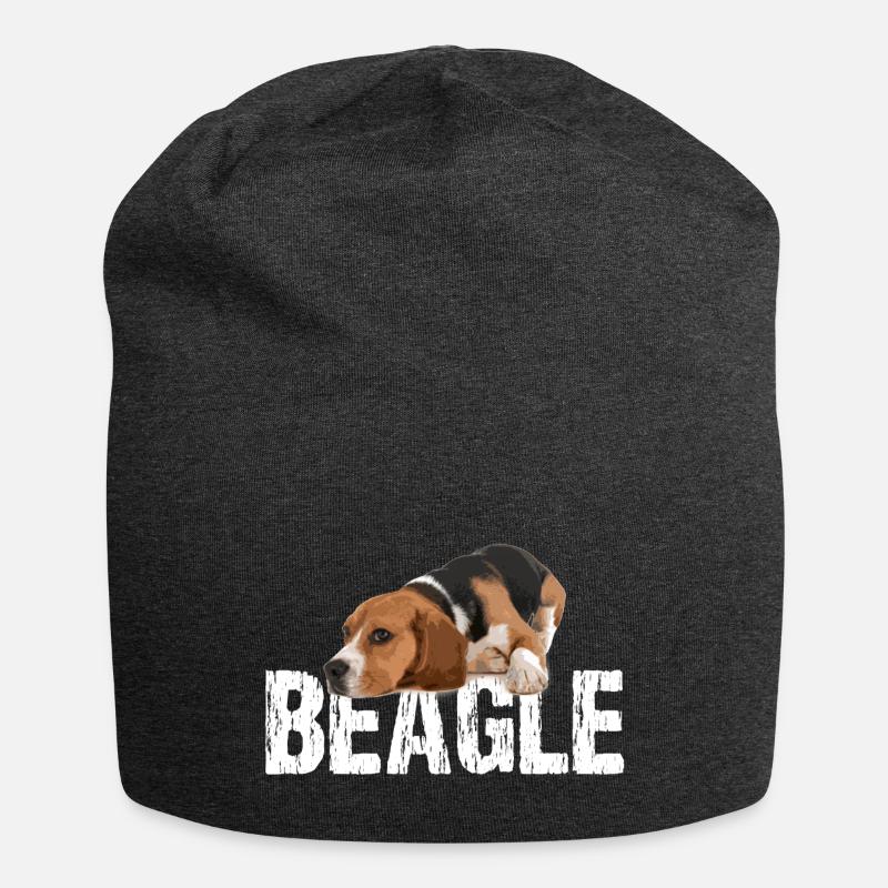 beagle - Jersey-Beanie - Anthrazit