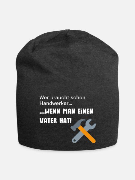 Handwerker Vater - Jersey-Beanie - Anthrazit
