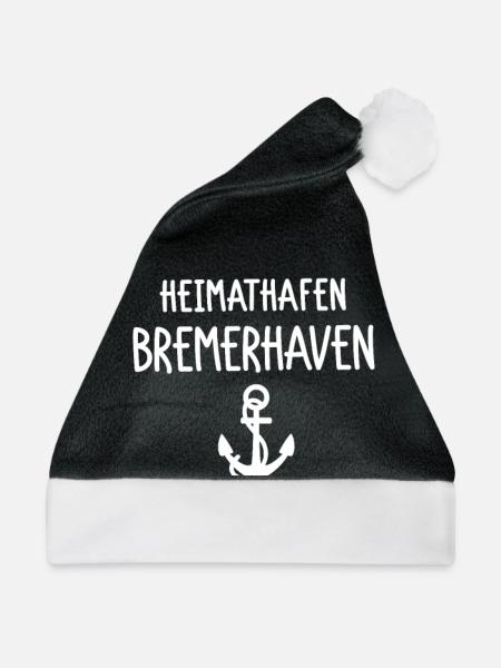 Heimathafen Bremerhaven - Weihnachtsmütze - Schwarz/Weiß